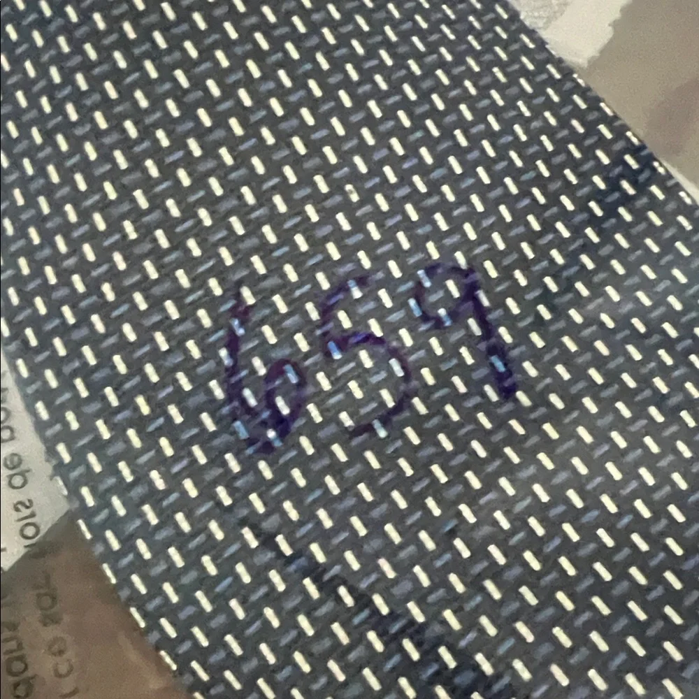 Lauren Ralph Lauren Silk Tie Blue Geometric Made in USA Hand Finished